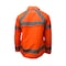 Neese Hi-Vis Jacket, Polyurethane on nylon, Class Class 3 Fluorescent Orange, M 29092-00-1-FOR-M - alternate 2